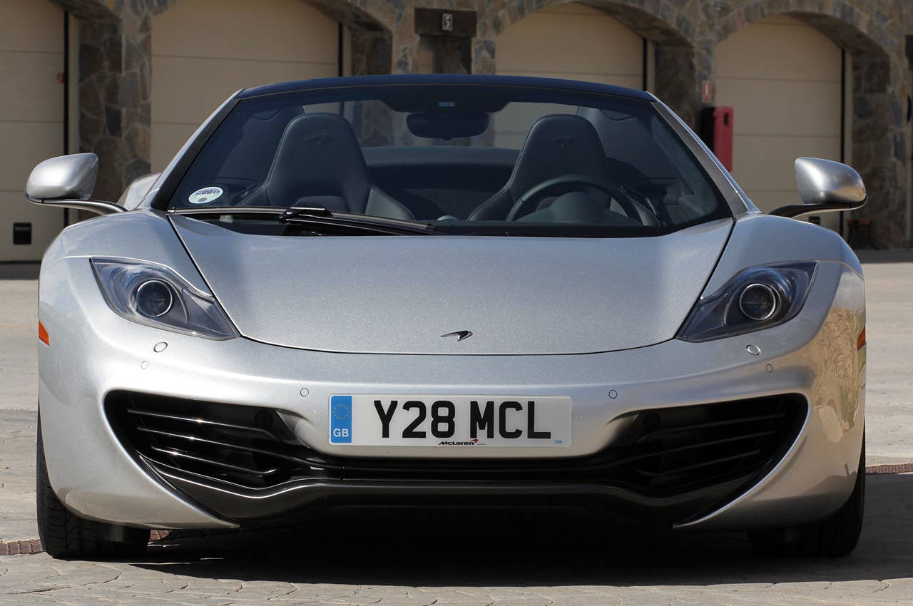 2013 McLaren MP4-12C Spider front view