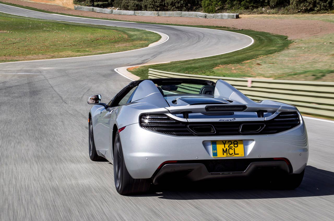2013 McLaren MP4-12C Spider driving