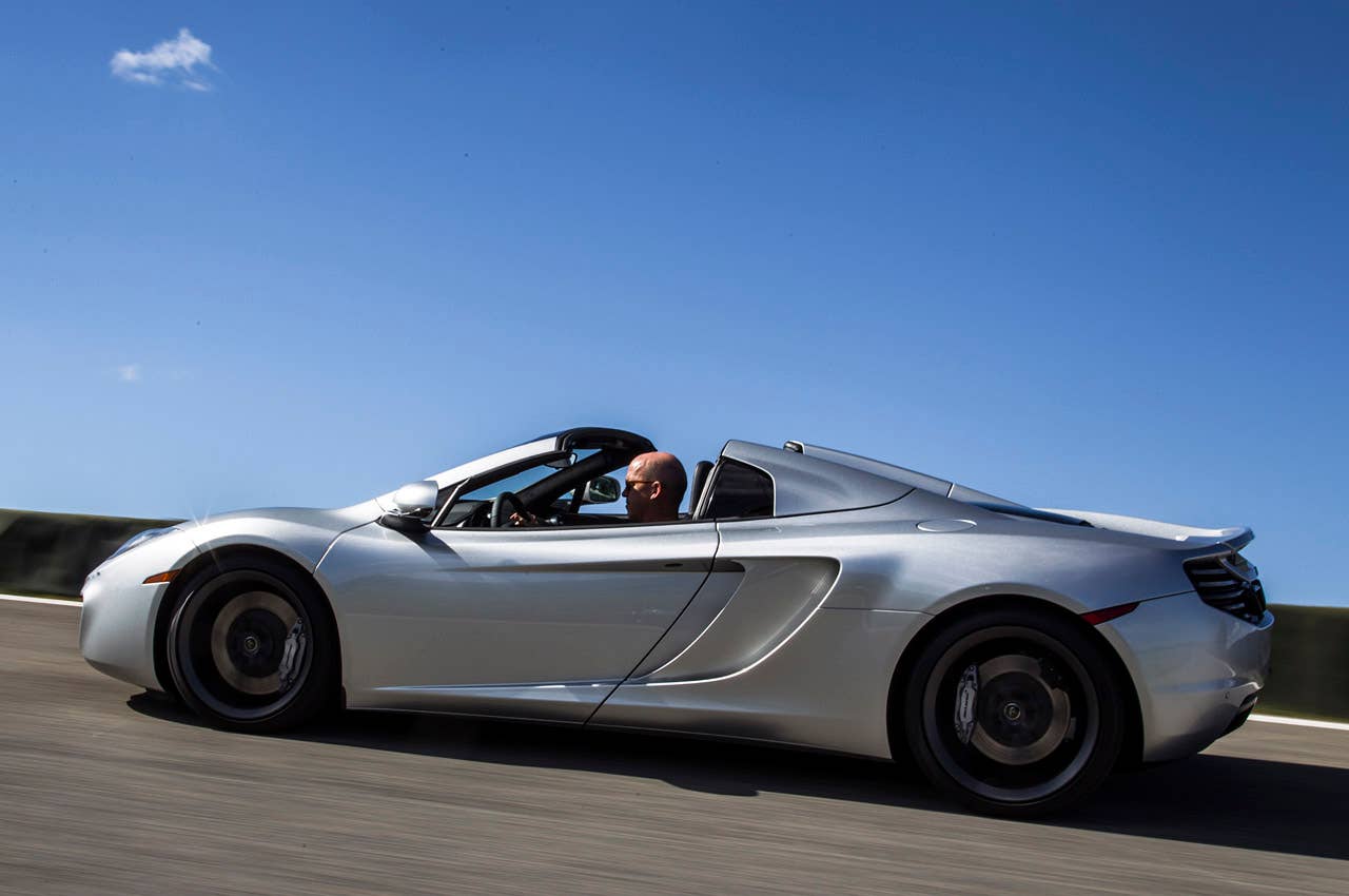 2013 McLaren MP4-12C Spider driving
