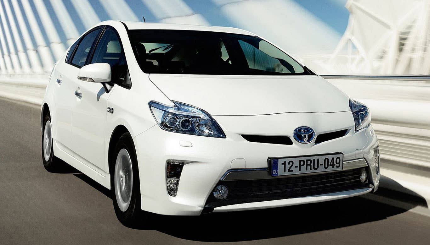 Days To Turn: 8  Sticker Price: $29,990 - $34,905 Invoice Price: $28,791 - $33,509 Fuel Economy: 51 mpg City, 49 mpg Highway  TheToyota Prius Plug-In is a member of the expanding Prius family of vehicles. Though the Plug-In achieves the same EPA-estimated fuel economy as the base Prius, the Plug-In offers up to 15 miles of pure electric driving before the gas engine kicks in. Owners can plug the car in overnight and cut down on their time at the pump by using the Prius Plug-In as an EV for portions of the day.  Research the Toyota Prius Plug-In Toyota Prius Plug-In Photos & Information Toyota Prius Plug-In Best Deals Toyota Prius Plug-In Local Dealer Price Quote