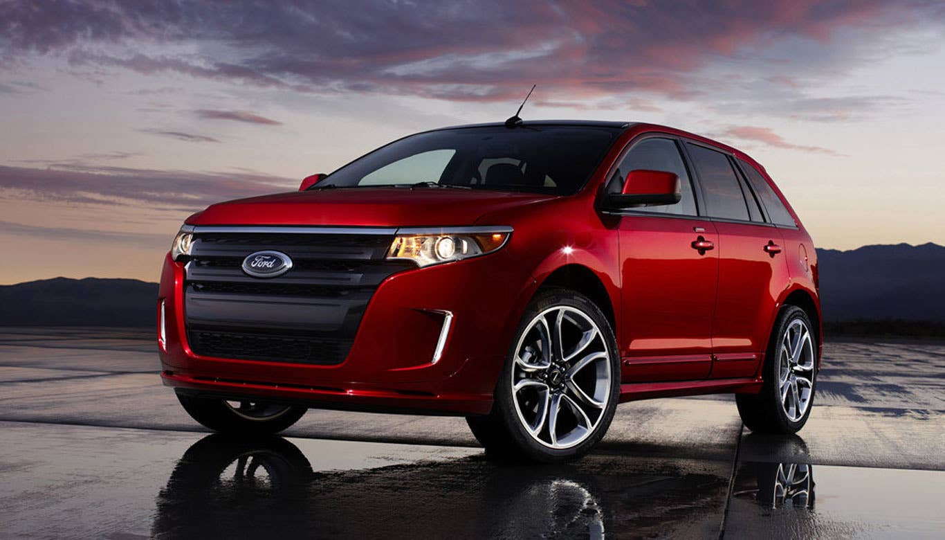 Days To Turn: 10  Sticker Price: $28,100 - $39,550 Invoice Price: $26,484 - $36,881 Fuel Economy: 19 mpg City, 27 mpg Highway  TheFord Edge is a handsome option for the car shopper looking for something with utility and room. It has remained essentially the same vehicle since 2011, which is why we're a little surprised to see it selling so fast right now. Available in front-wheel drive and all-wheel drive, it's especially adept at navigating commutes during frosty winter weather.  Research the Ford Edge Ford Edge Photos & Information Ford Edge Best Deals Ford Edge Local Dealer Price Quote