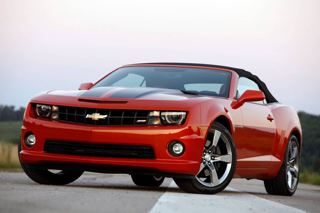 2011 Chevrolet Camaro SS Convertible front 3/4 view
