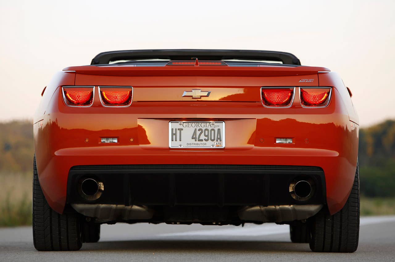2011 Chevrolet Camaro SS Convertible rear view