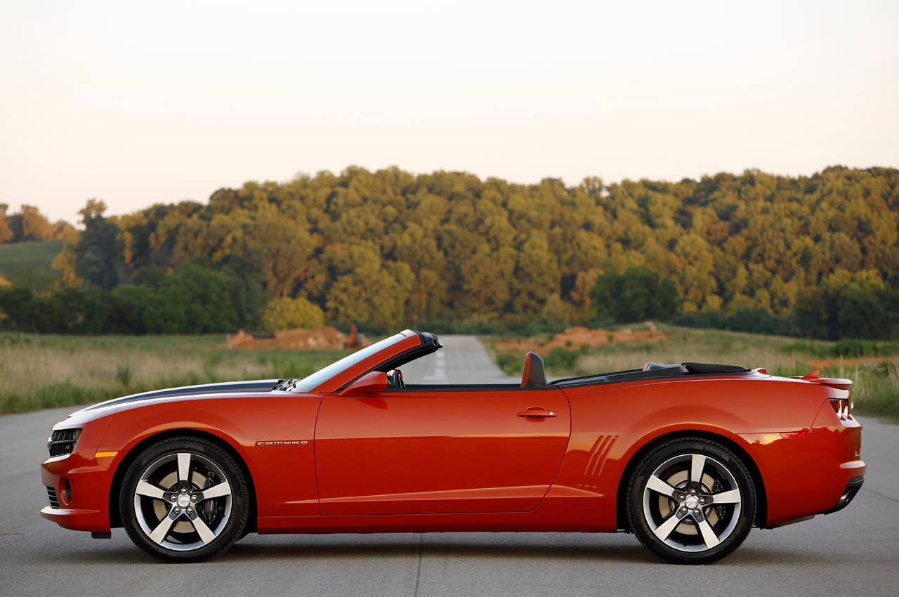 2011 Chevrolet Camaro SS Convertible side view