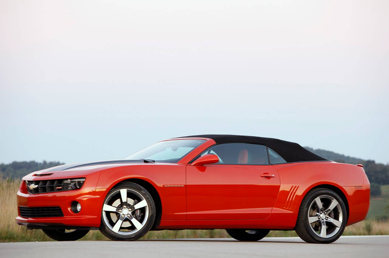 2011 Chevrolet Camaro SS Convertible front 3/4 view