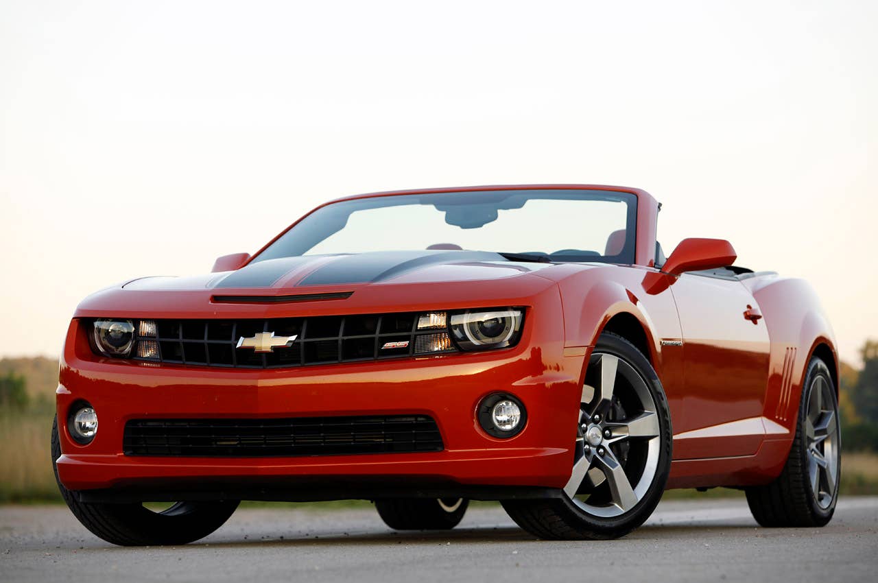 2011 Chevrolet Camaro SS Convertible front 3/4 view