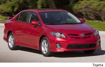 Sticker price: $16,230 - $20,550 Invoice: $15,338 - $19,045 Fuel economy: 27 mpg City, 34 mpg Highway  As it happens, the least-expensive car on this list is also the best buy over a five-year term. CarFinance.com calculates the five-year ownership costs as $41,261, making it the best value by nearly $2,500. That’s a lot of savings.  TheCorolla is an economical car that may lack a few of the frills that other cars possess, but it’s still a comfortable ride and it has the lowest maintenance and repair costs of the bunch.  Research the Toyota Corolla Toyota Corolla Photos & Information Toyota Corolla Best Deals Toyota Corolla Local Dealer Price Quote