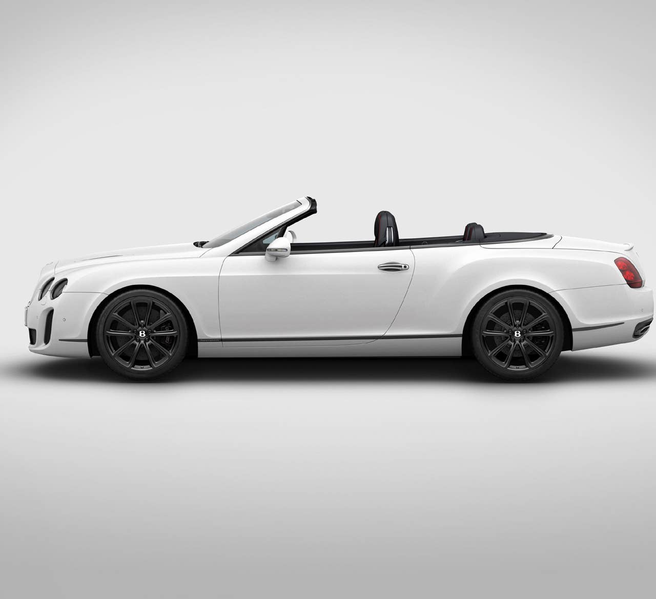 Bentley Continental Ice Speed Record side top down