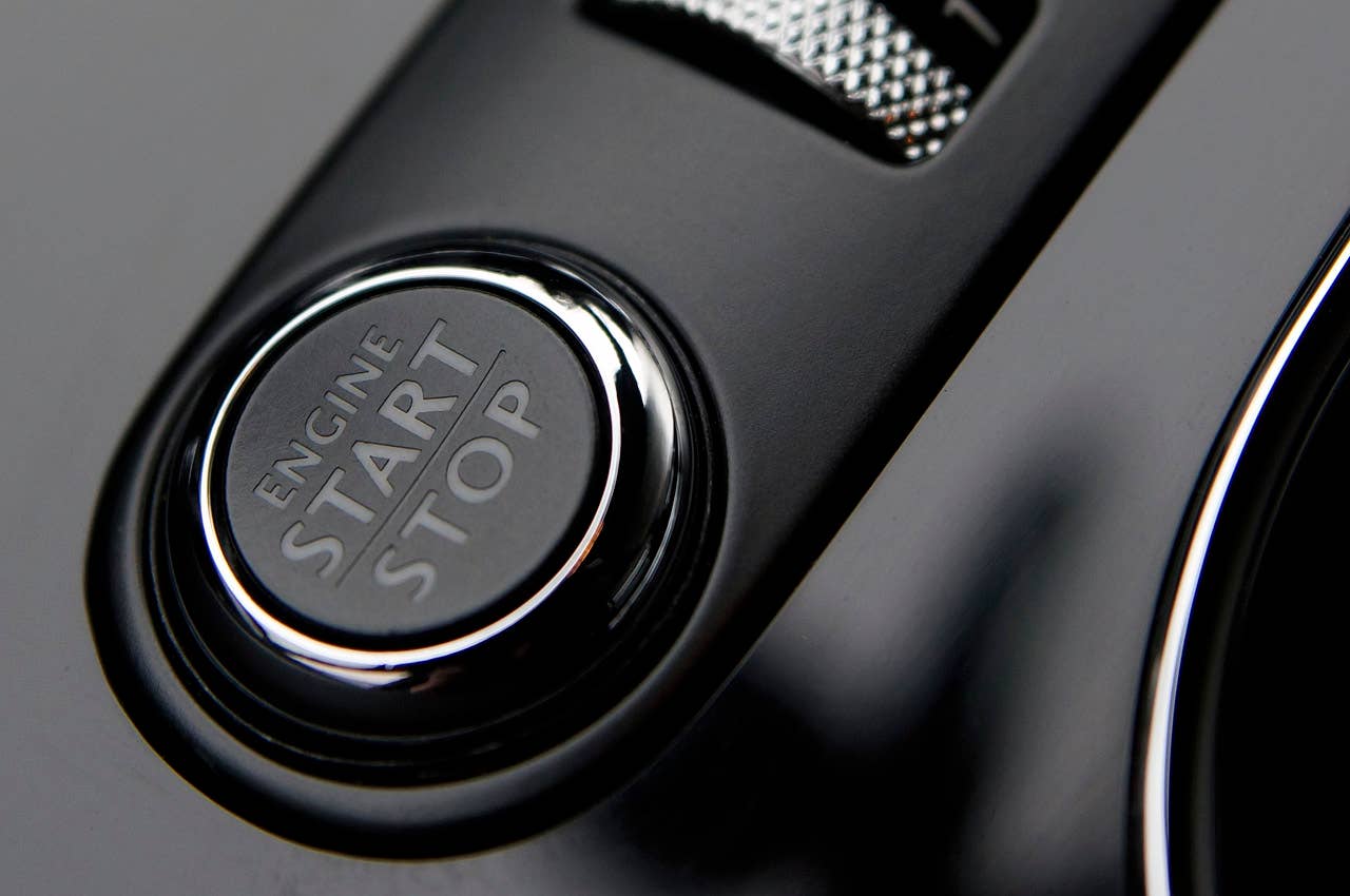 2013 Bentley Continental GT V8 start button