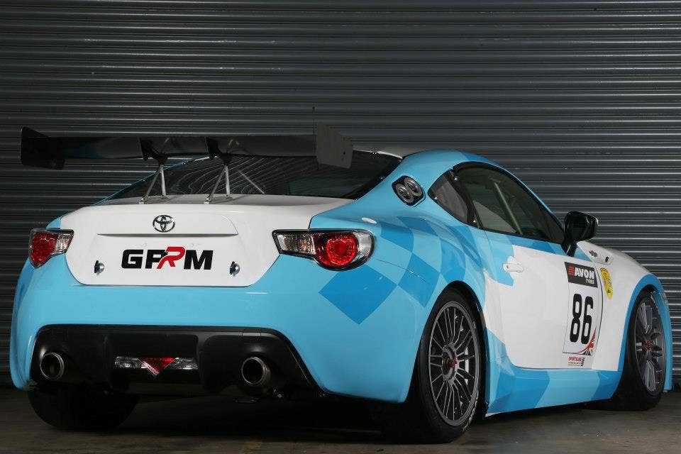 GPRM Toyota GT86 GT4 Race Car rear 3/4