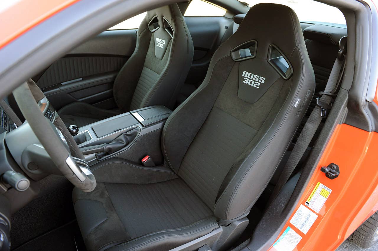 2012 Ford Mustang Boss 302 Recaro seats