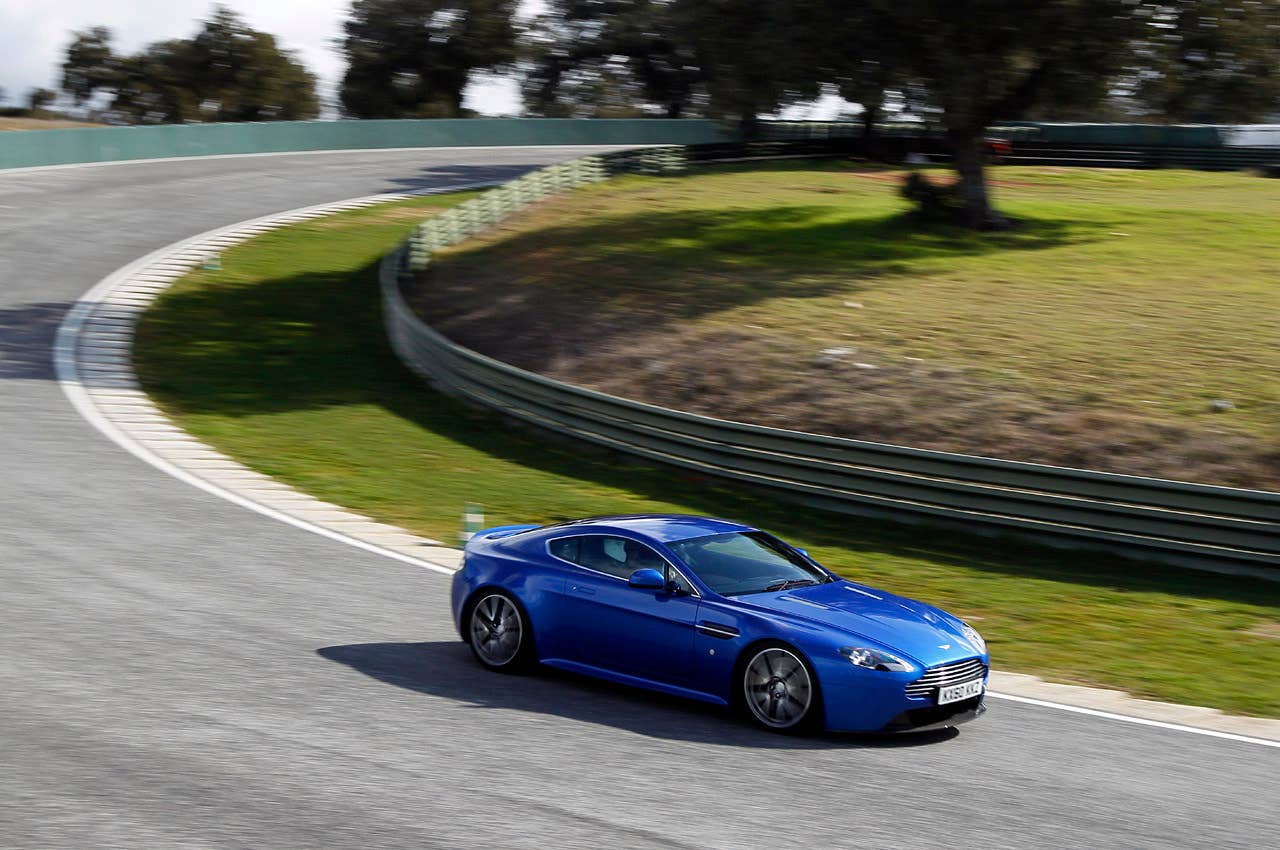 2011 Aston Martin V8 Vantage S on track