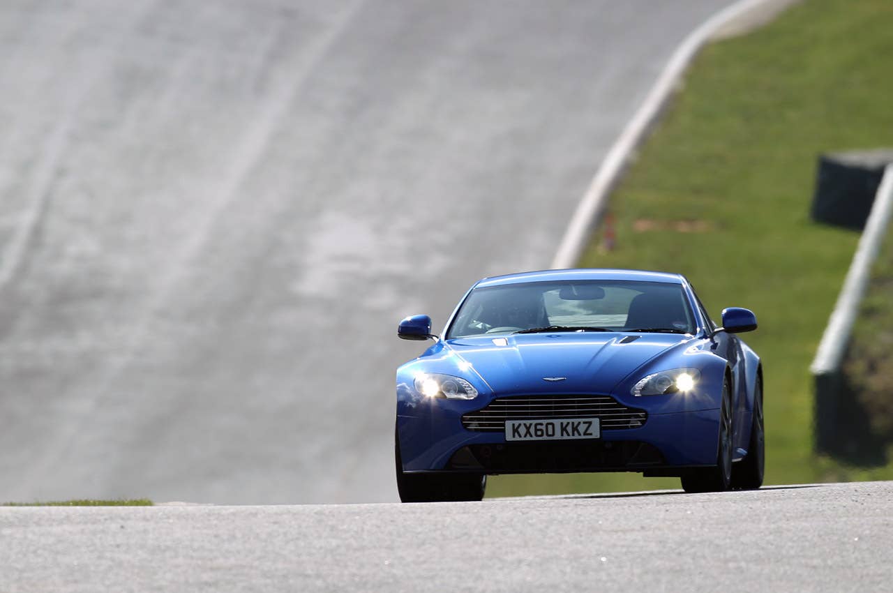 2011 Aston Martin V8 Vantage S on track