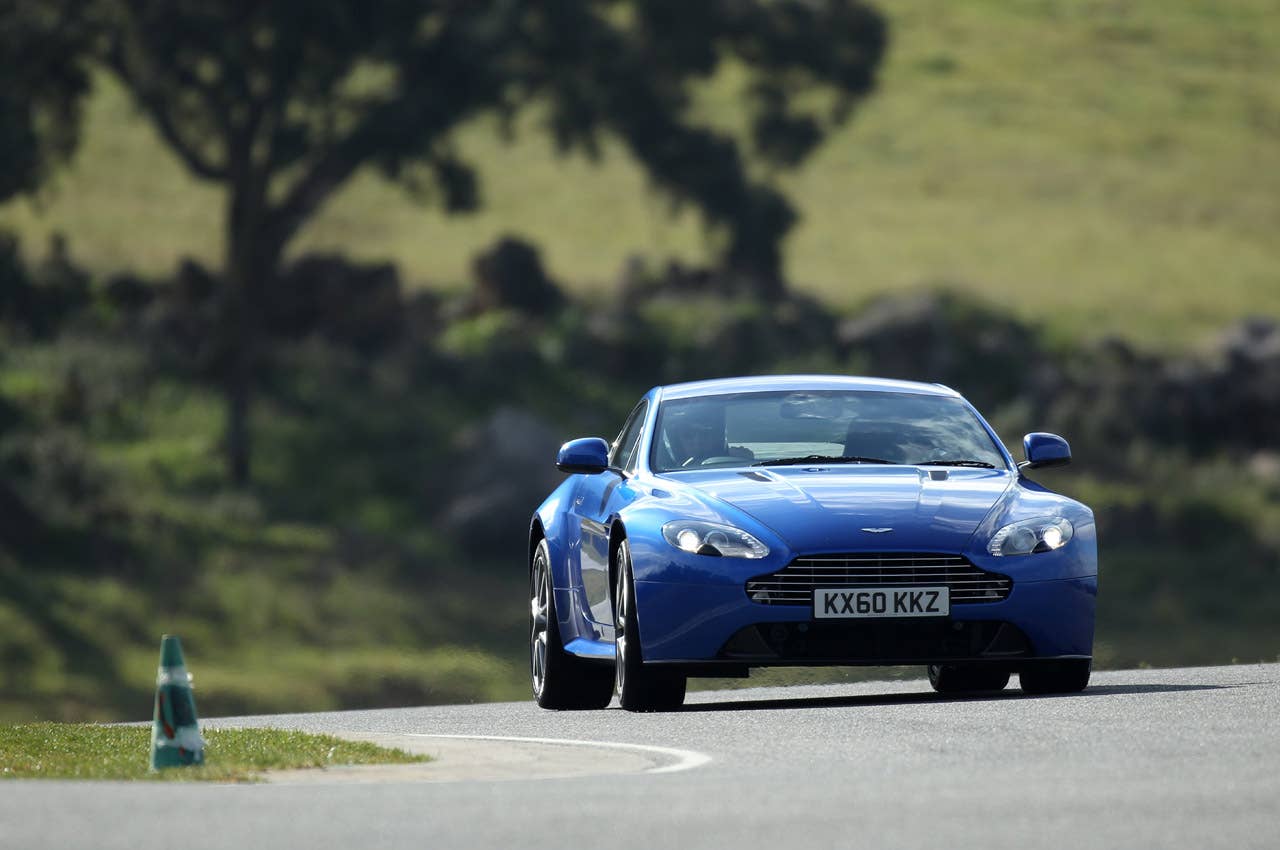 2011 Aston Martin V8 Vantage S on track