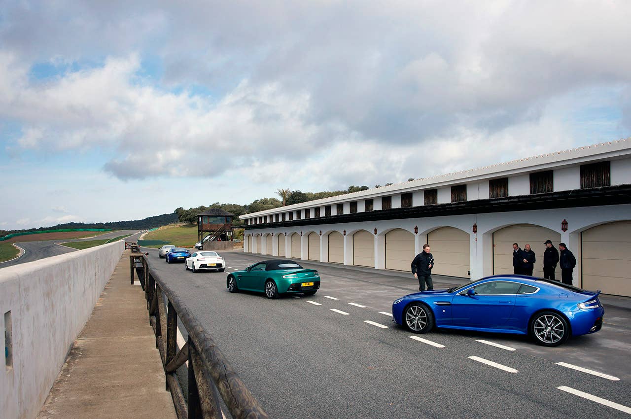 2011 Aston Martin V8 Vantage S on track