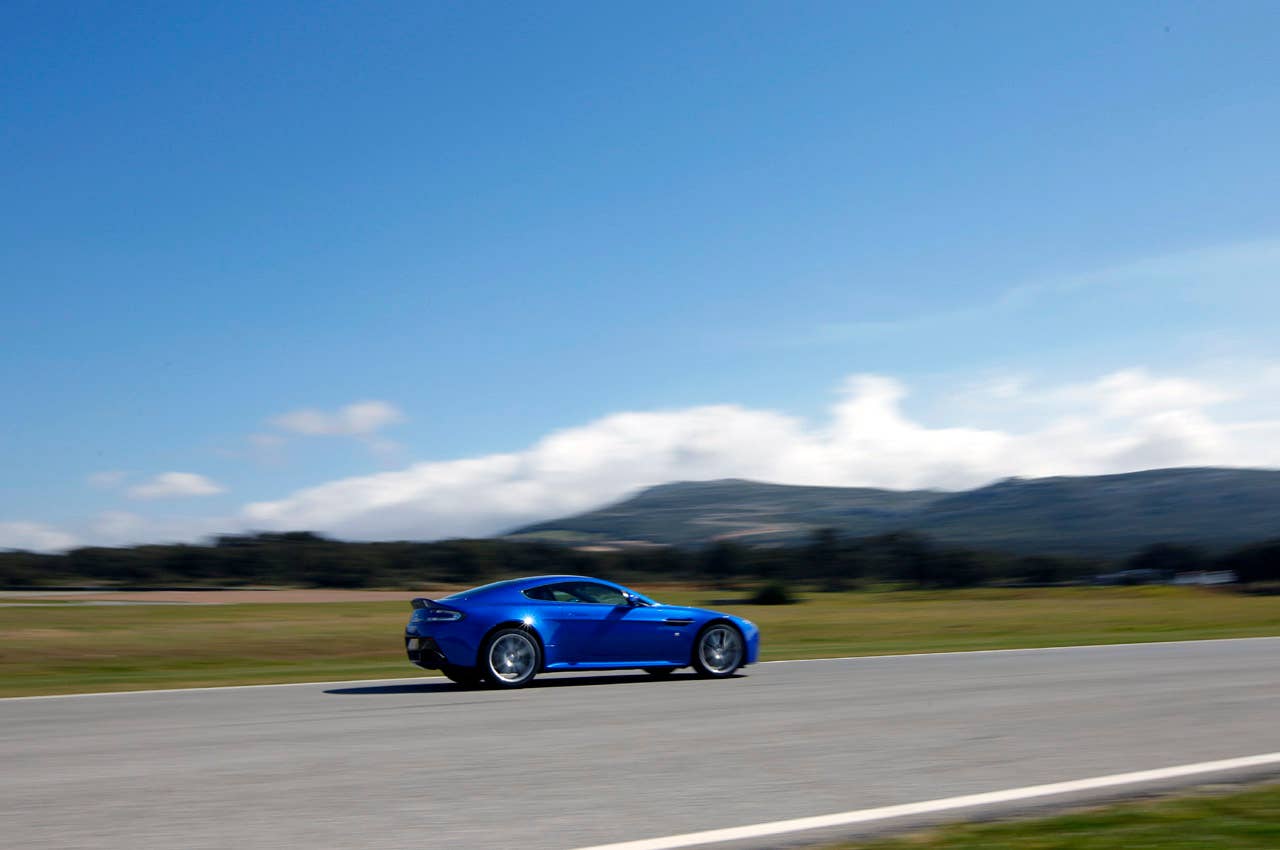 2011 Aston Martin V8 Vantage S on track