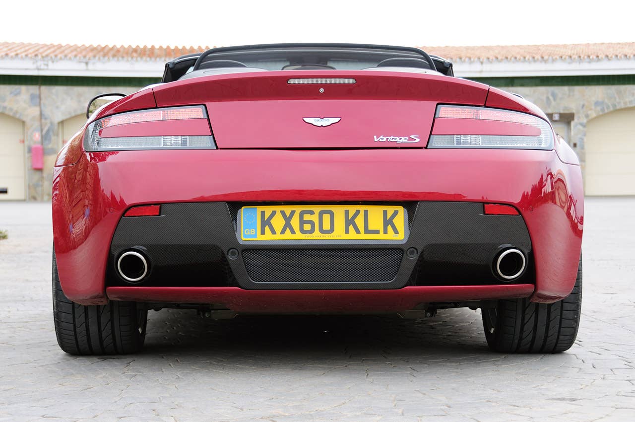 2011 Aston Martin V8 Vantage S rear view