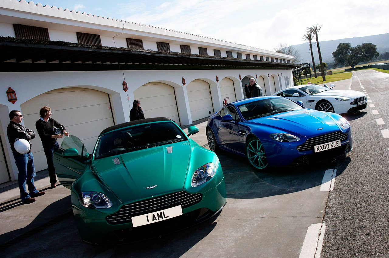 2011 Aston Martin V8 Vantage S on track