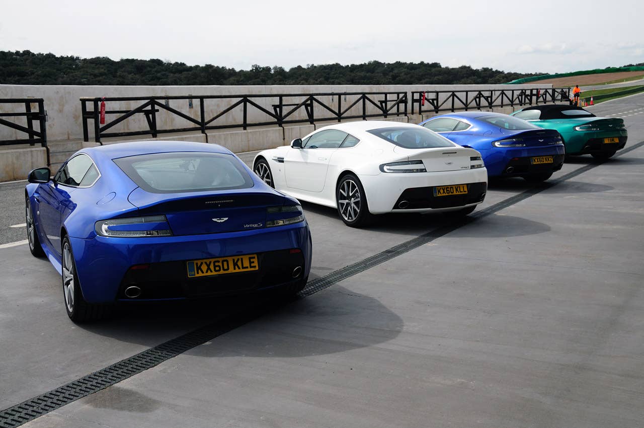 2011 Aston Martin V8 Vantage S on track