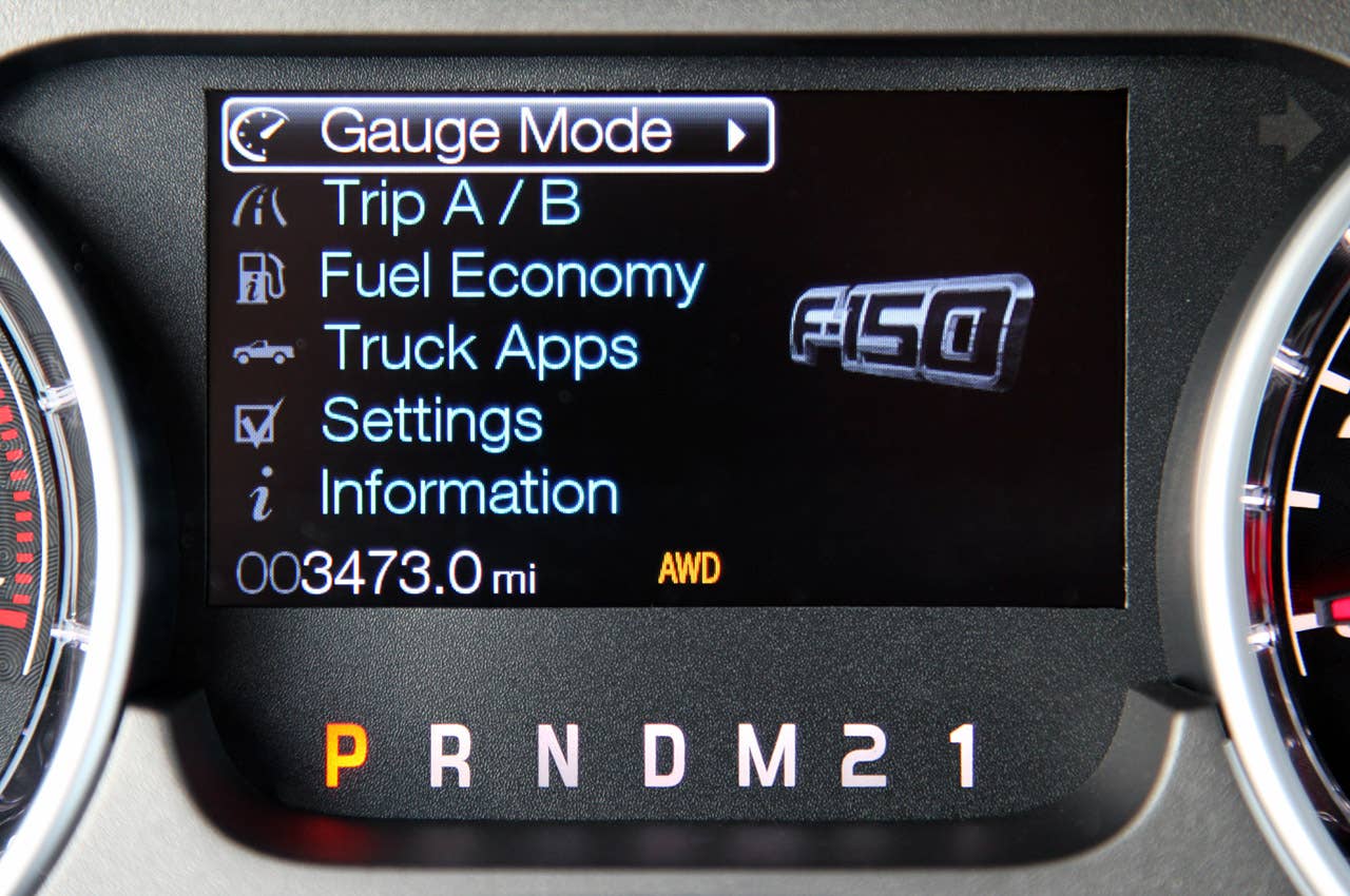 2011 Ford F-150 Harley-Davidson gauges