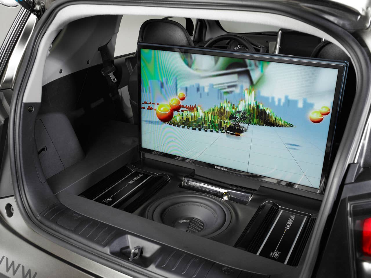 Scion iQ by Jon Sibal flat screen