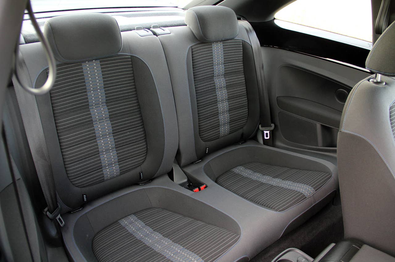 2012 Volkswagen Beetle Turbo rear seats