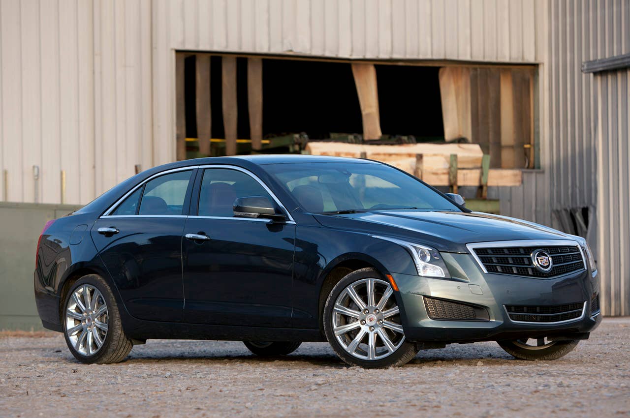 2013 Cadillac ATS 3.6 AWD front 3/4 view