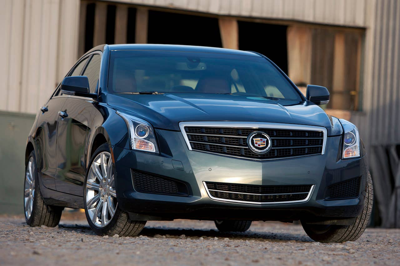 2013 Cadillac ATS 3.6 AWD front 3/4 view