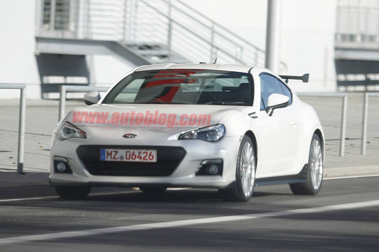 Subaru BRZ STI spy shots