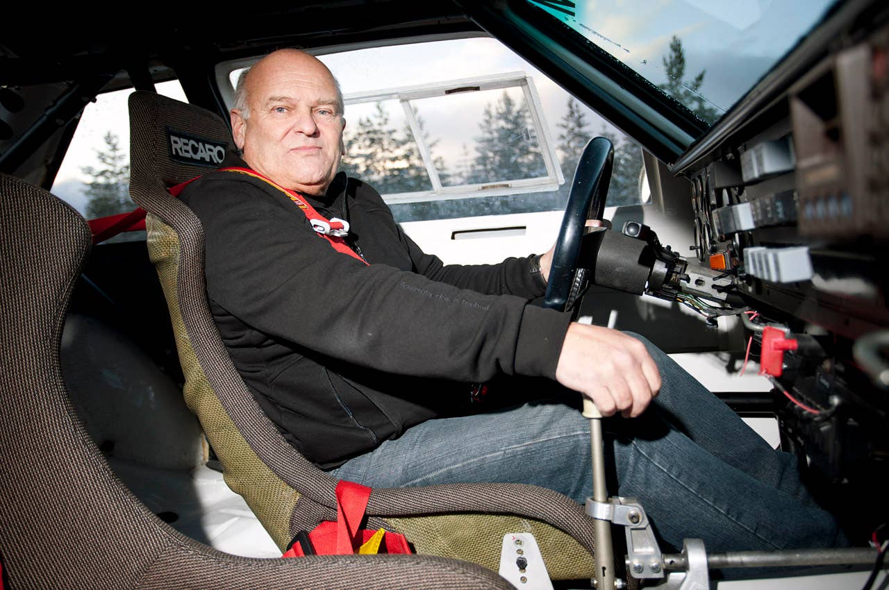 Stig Blomqvist with the 1984 Audi Sport Quattro S1