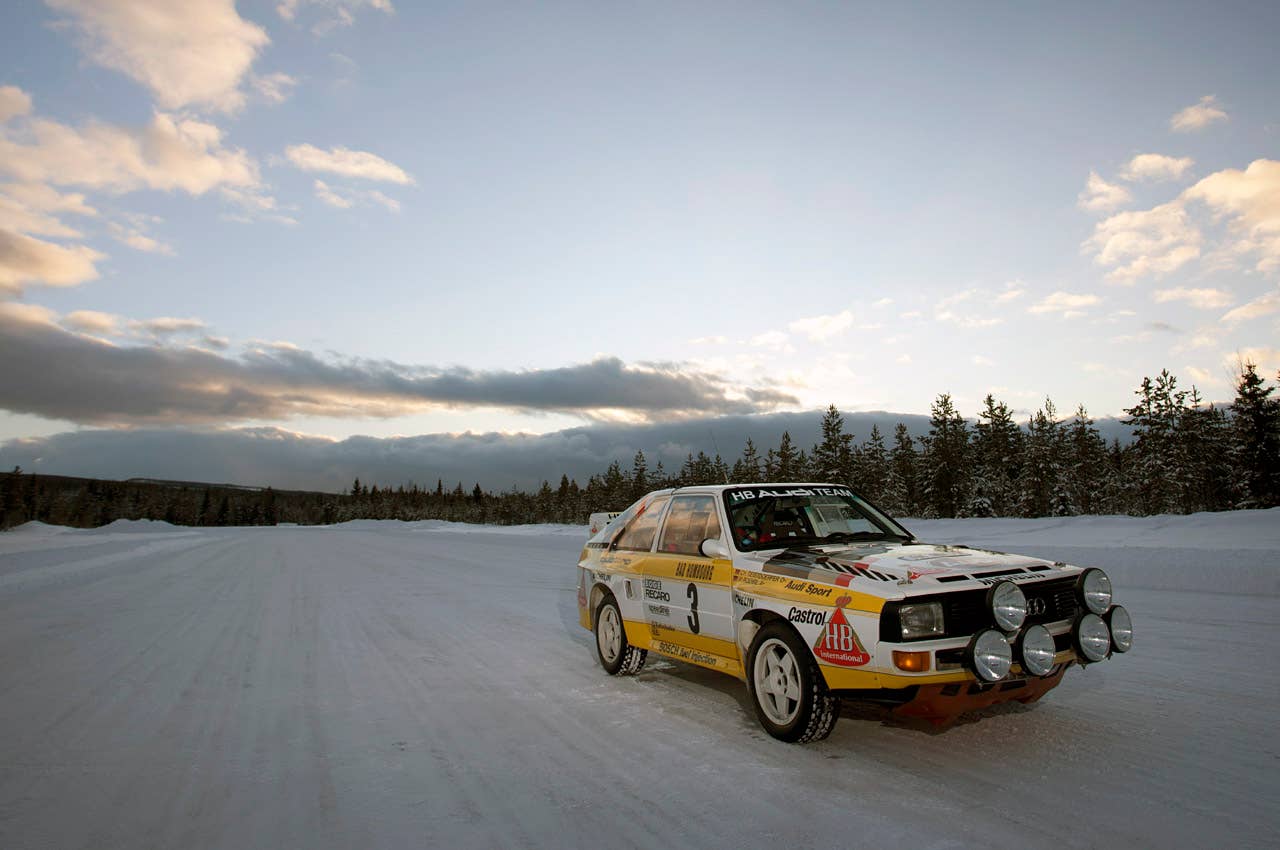 1984 Audi Sport Quattro S1 front 3/4 view