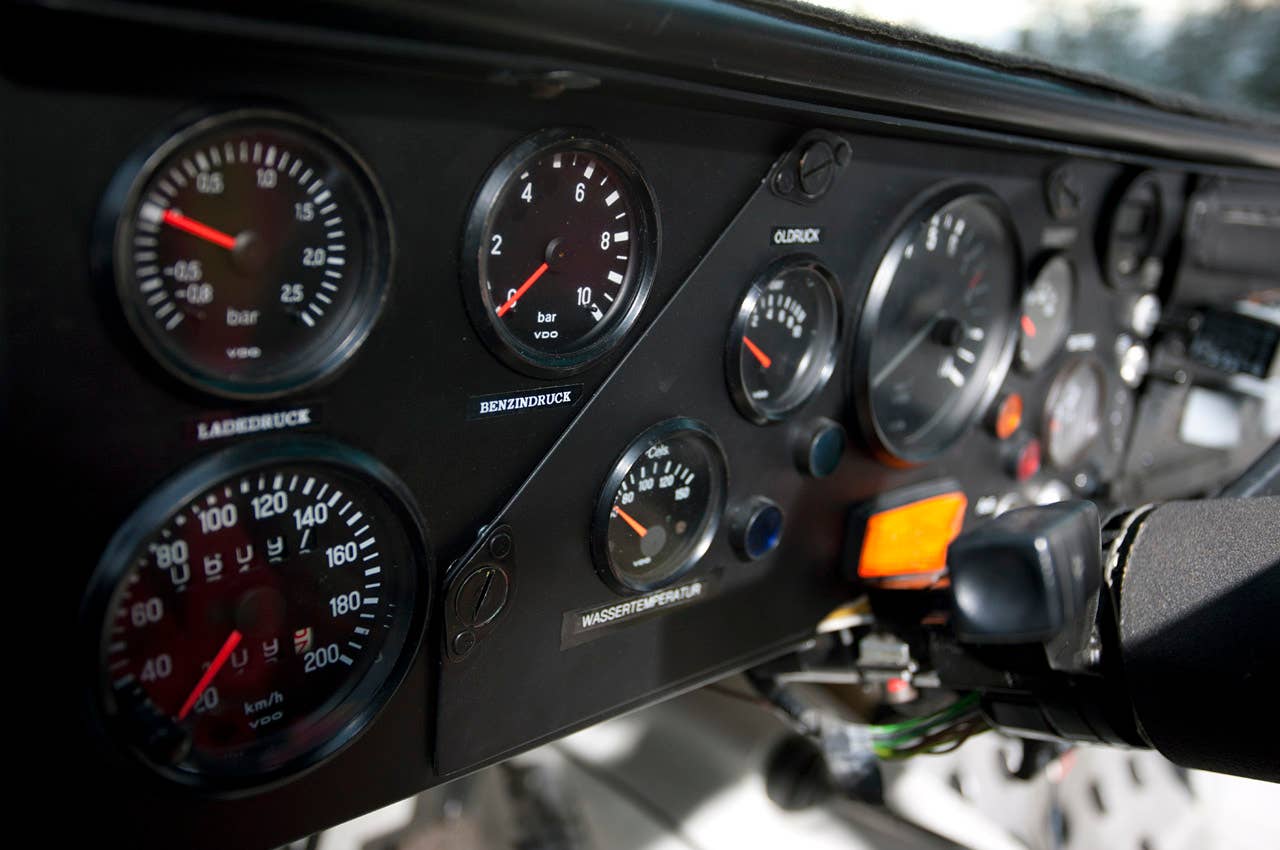 1984 Audi Sport Quattro S1 gauges
