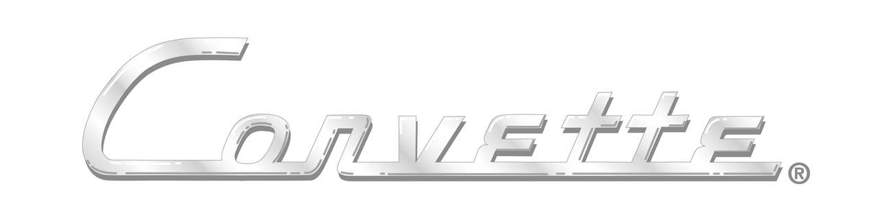 Original Chevrolet Corvette logo, 1953.
