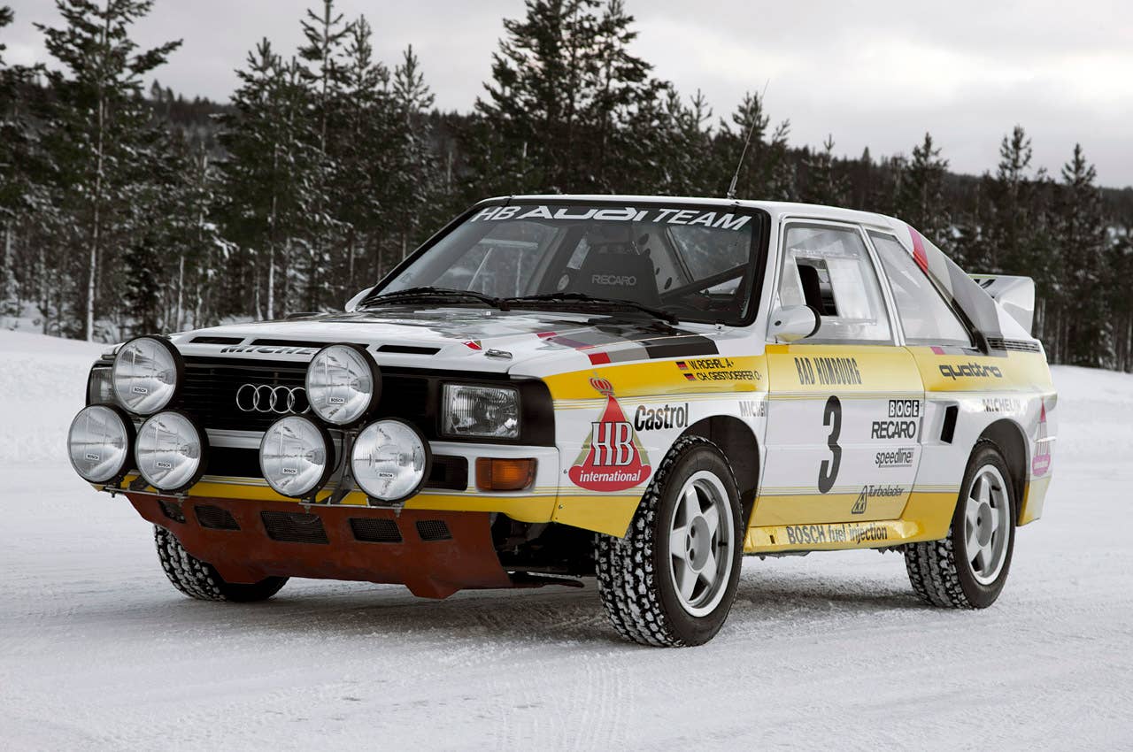 1984 Audi Sport Quattro S1 front 3/4 view