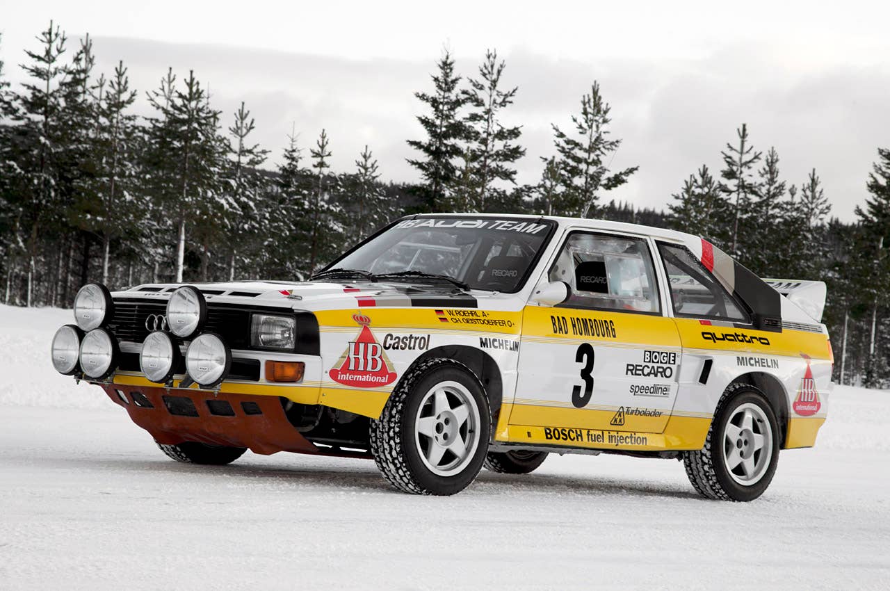 1984 Audi Sport Quattro S1 front 3/4 view