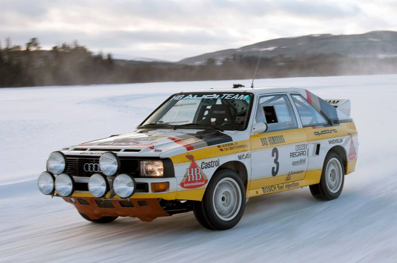 1984 Audi Sport Quattro S1 driving
