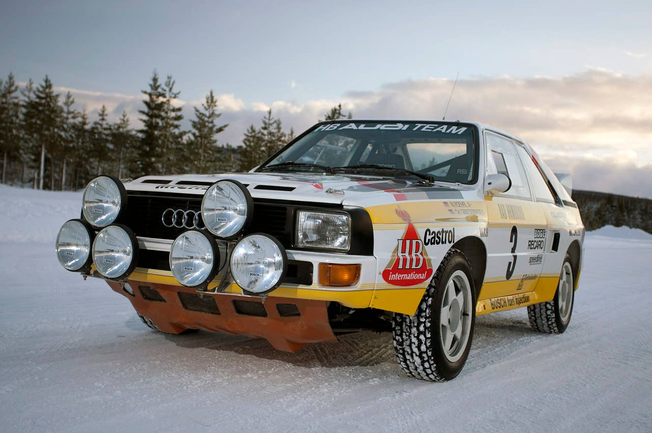 1984 Audi Sport Quattro S1 front 3/4 view