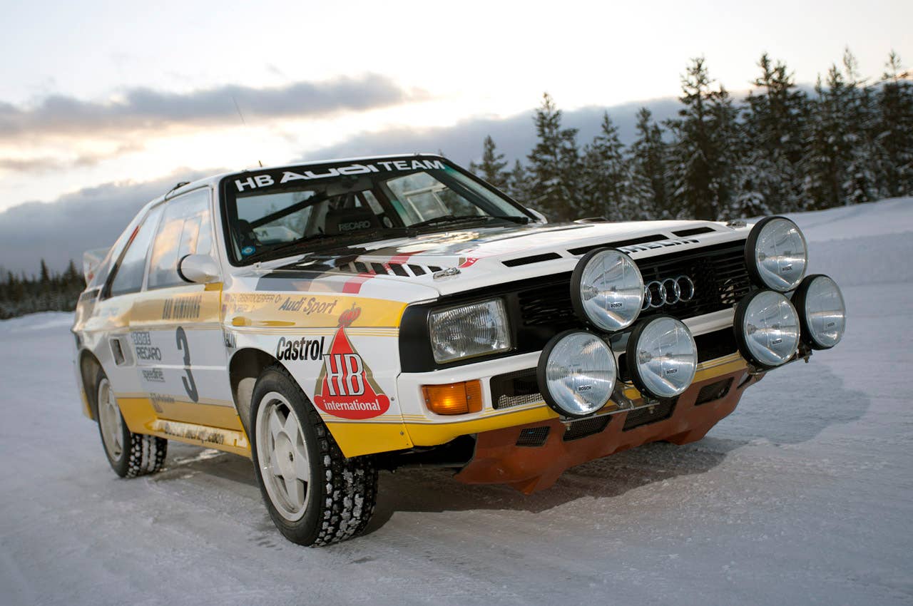 1984 Audi Sport Quattro S1 front 3/4 view