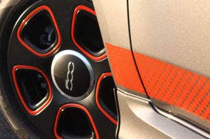 2013 Fiat 500e wheel