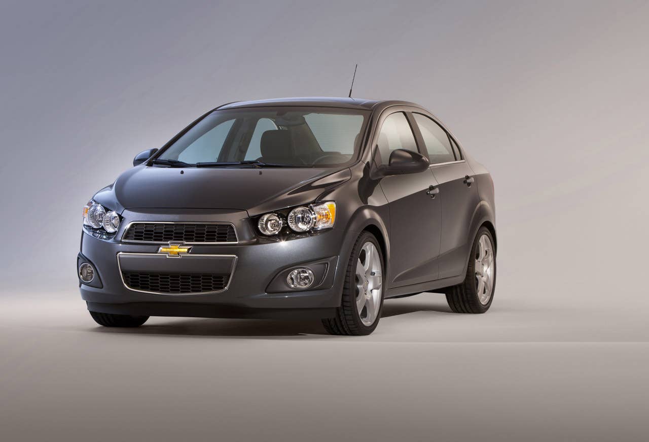 2012 Chevrolet Sonic Sedan front 3/4
