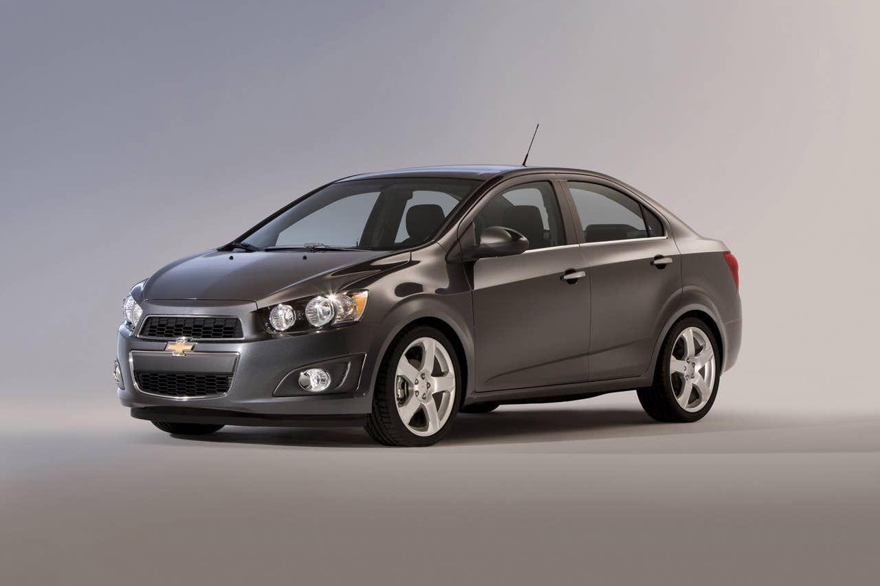 2012 Chevrolet Sonic Sedan front 3/4