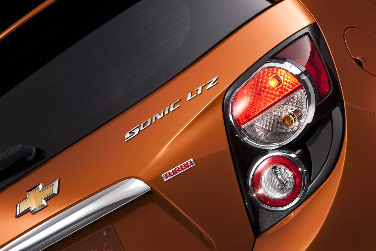 2012 Chevrolet Sonic Hatchback tail light