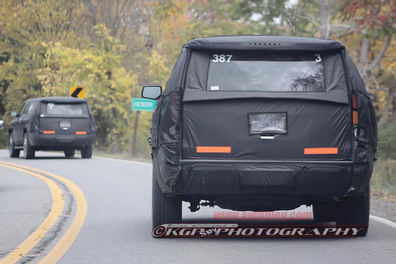 2014 Cadillac Escalade Spy Shots rear