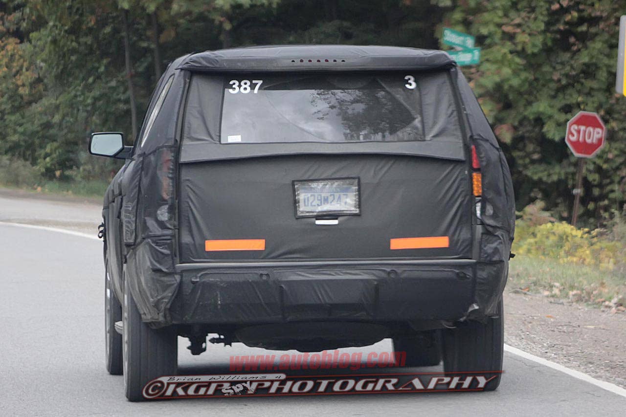 2014 Cadillac Escalade Spy Shots rear