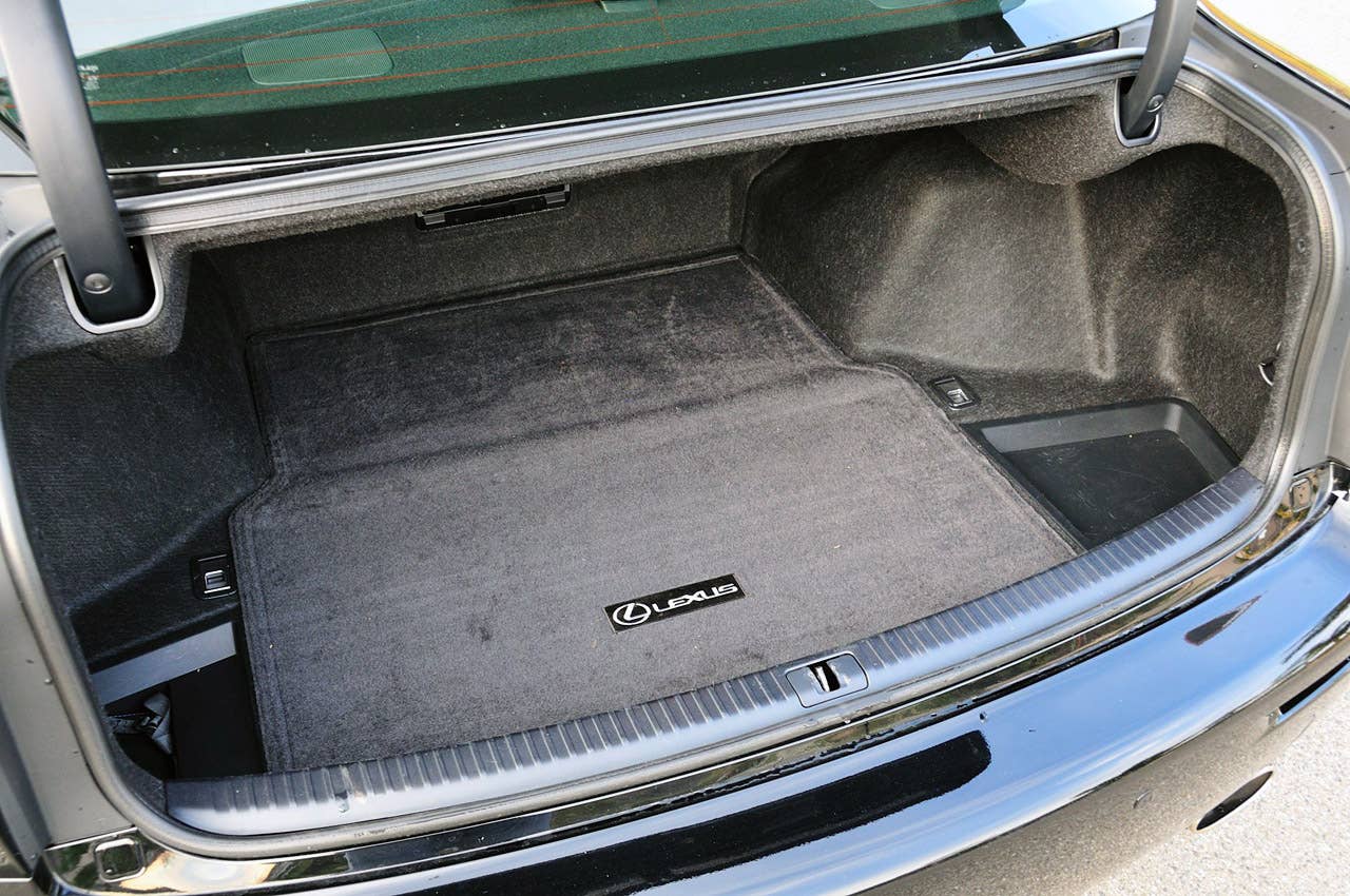 2011 Lexus IS F trunk