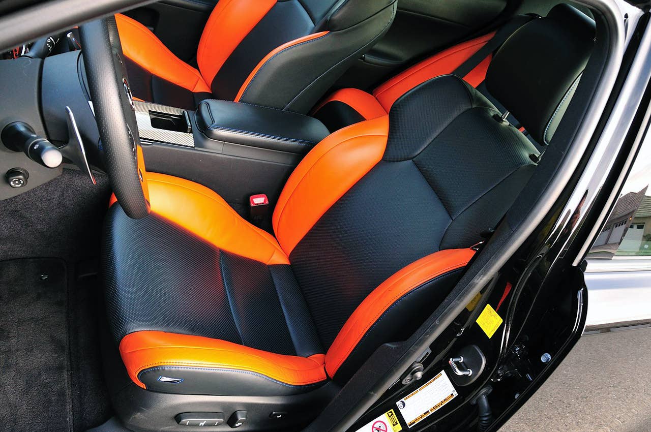 2011 Lexus IS F front seats