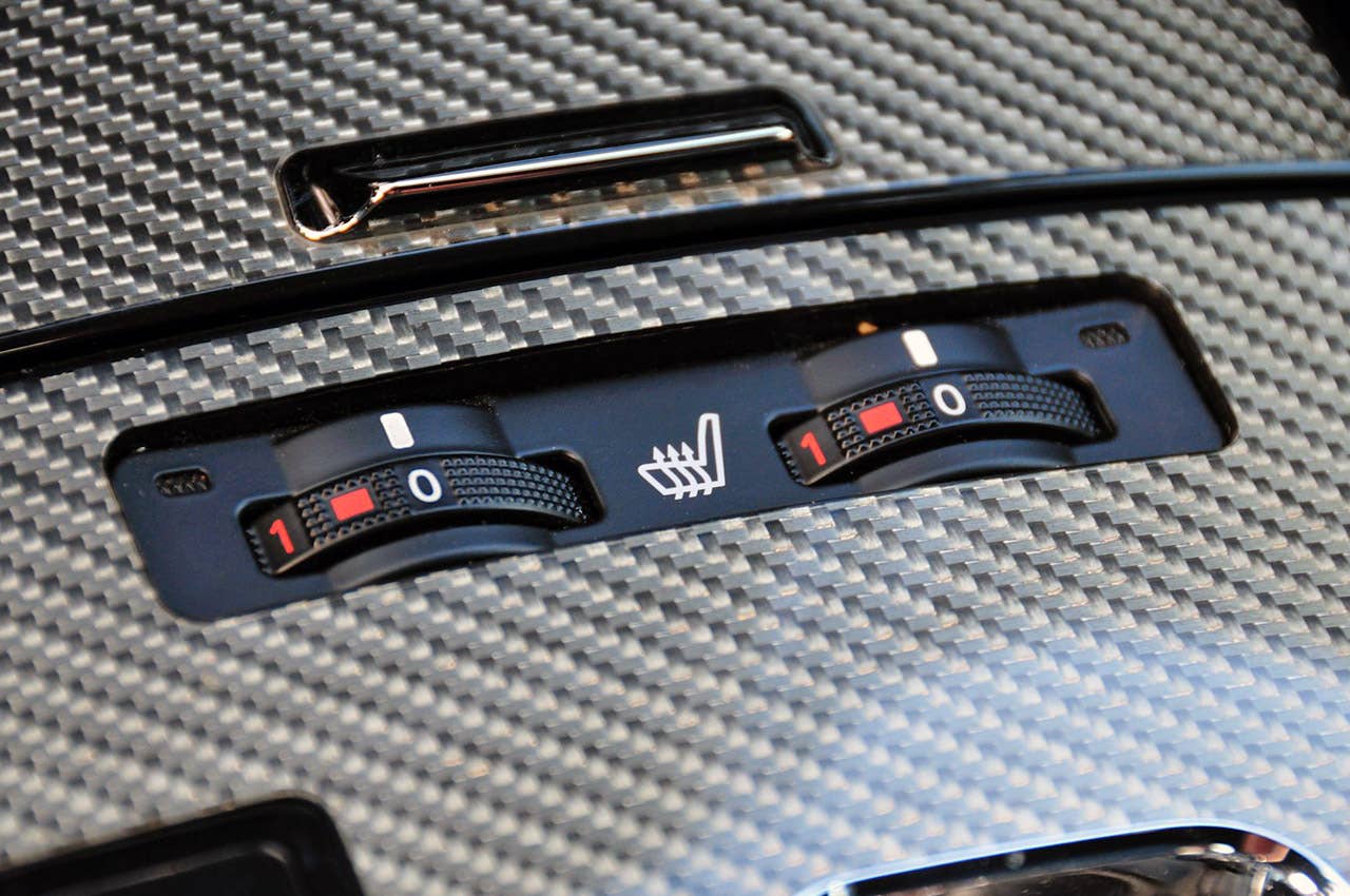 2011 Lexus IS F seat heater controls