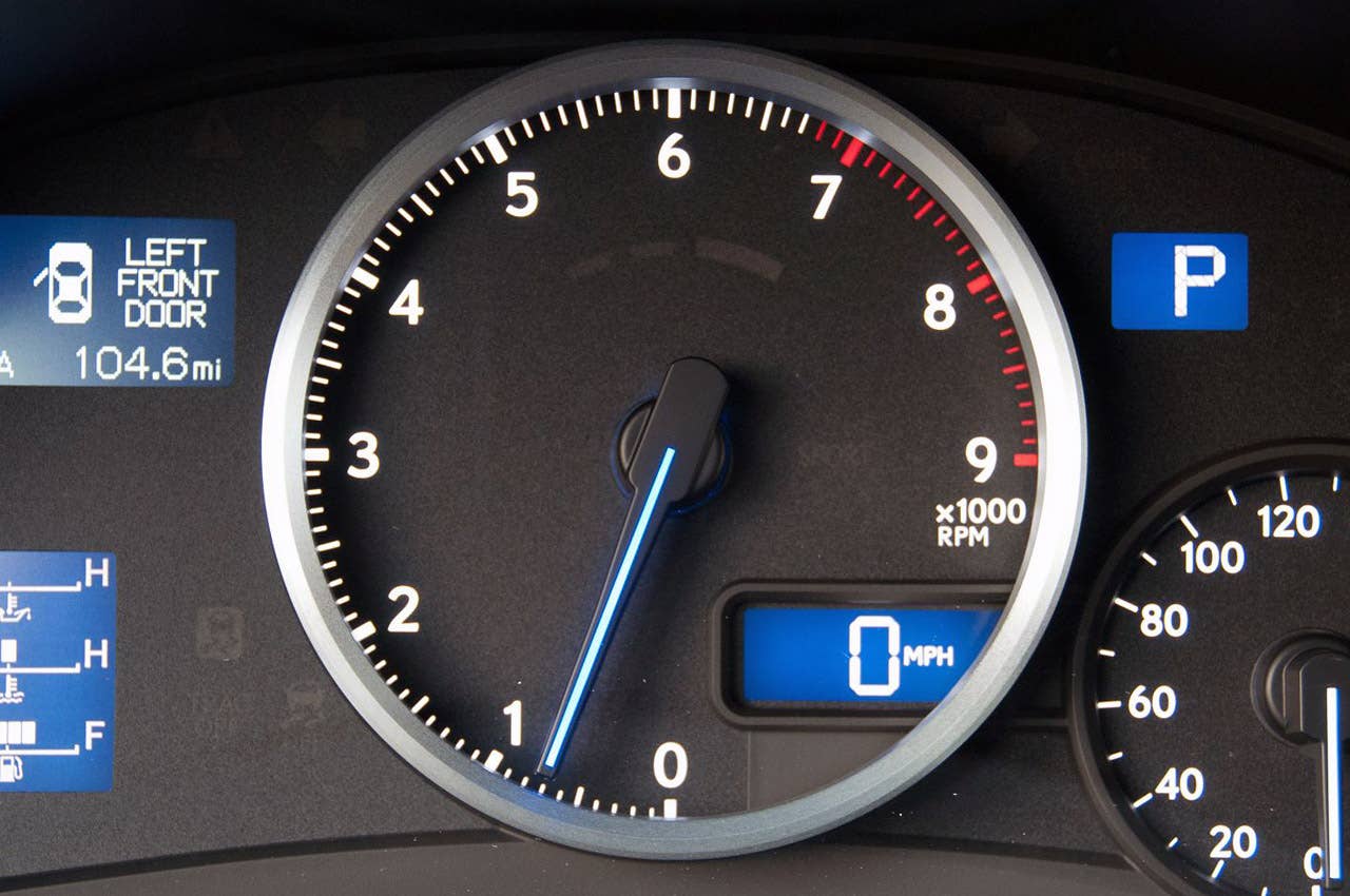 2011 Lexus IS F tachometer