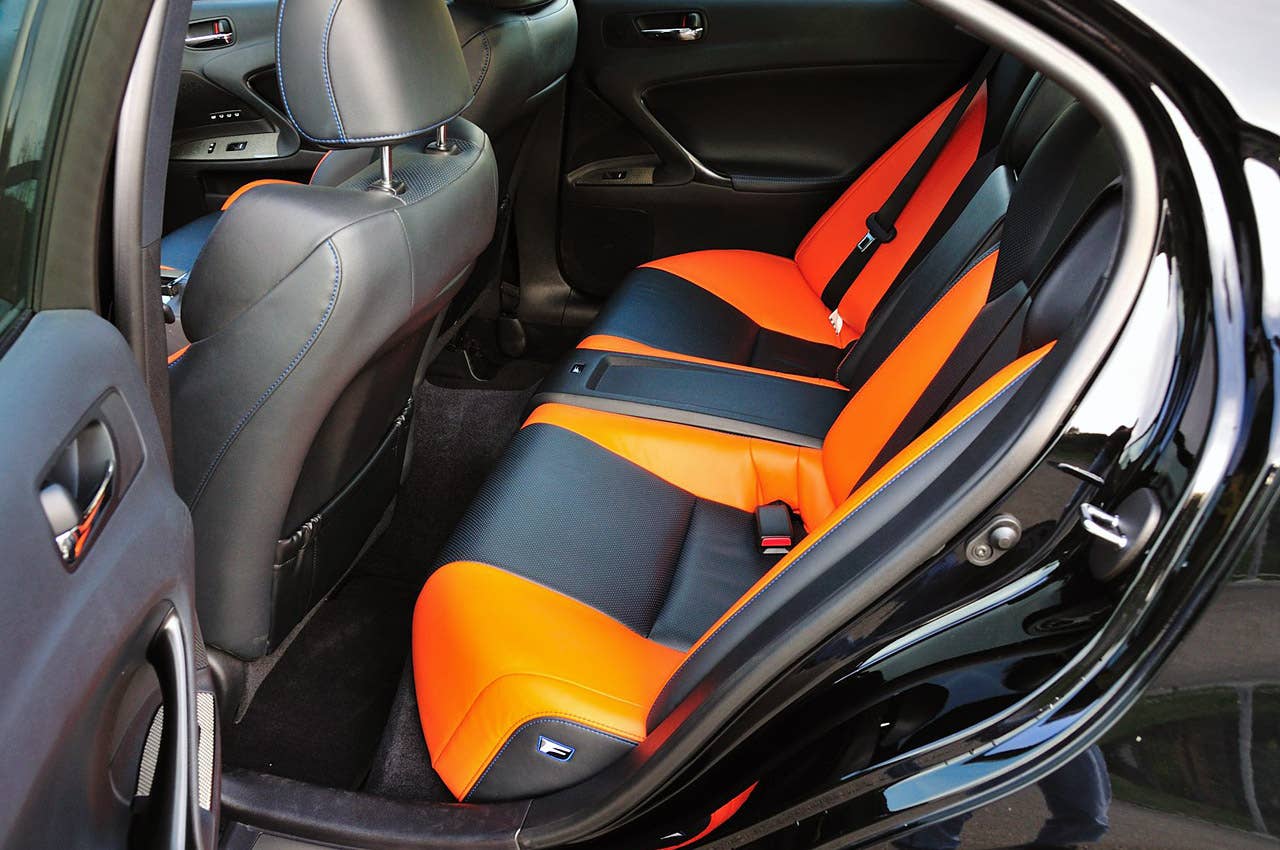 2011 Lexus IS F rear seats
