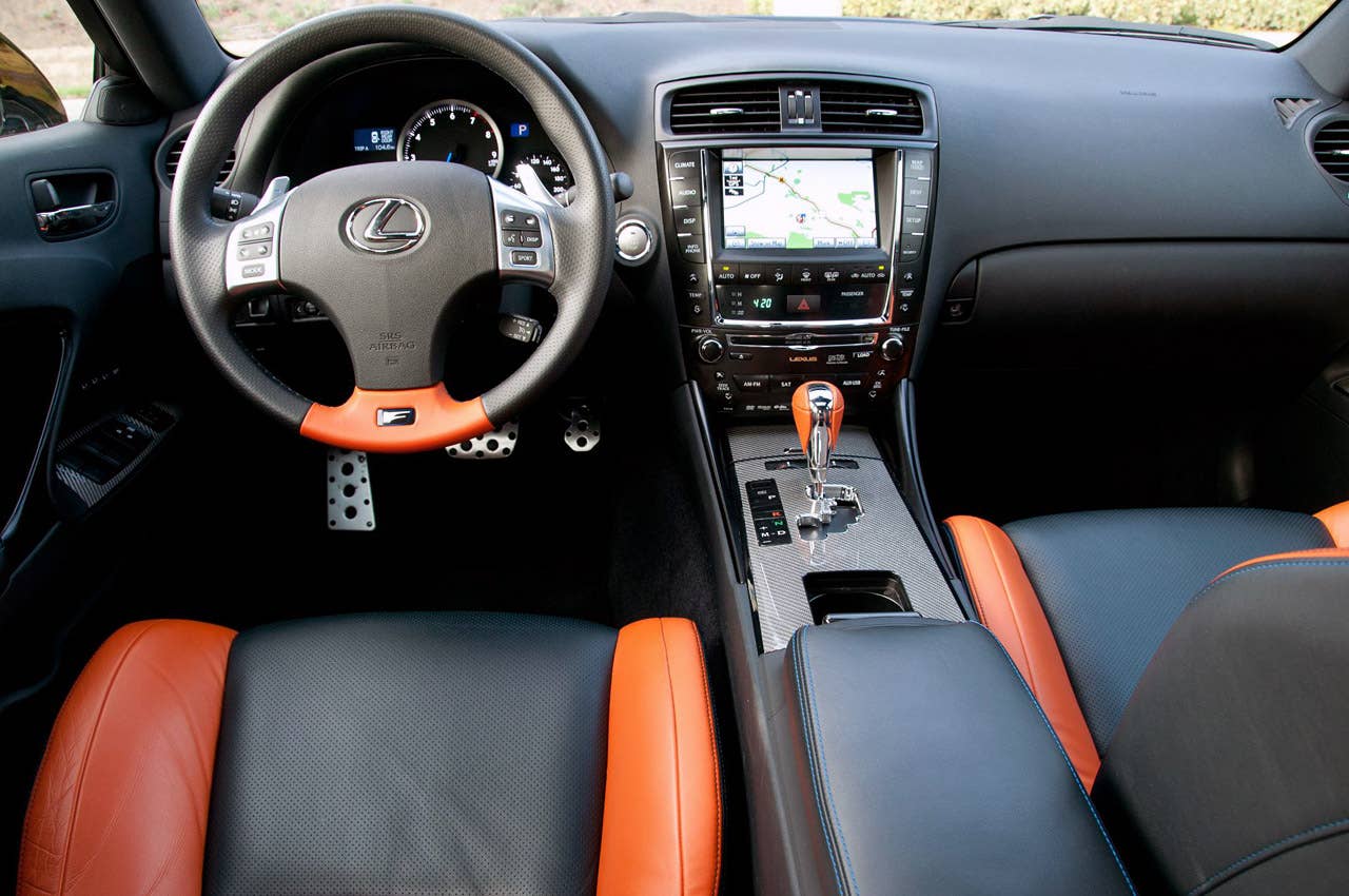 2011 Lexus IS F interior